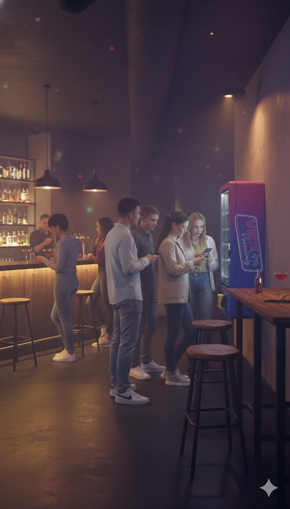 Restocking a Vice Vending machine